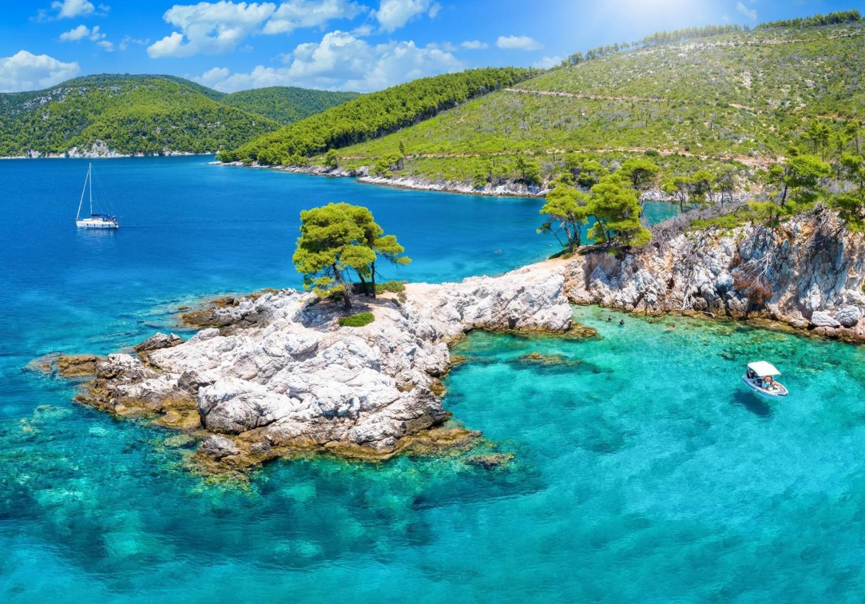 Naiades sea view quiet&luxurius apartments Skopelos Exterior foto